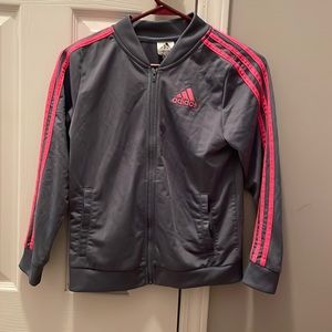 Girls Adidas Zip Up Jacket